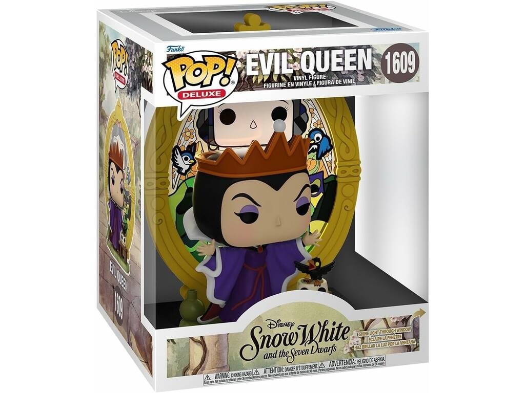 Funko Pop Deluxe Disney Blancanieves Figura Evil Queen con Vidriera