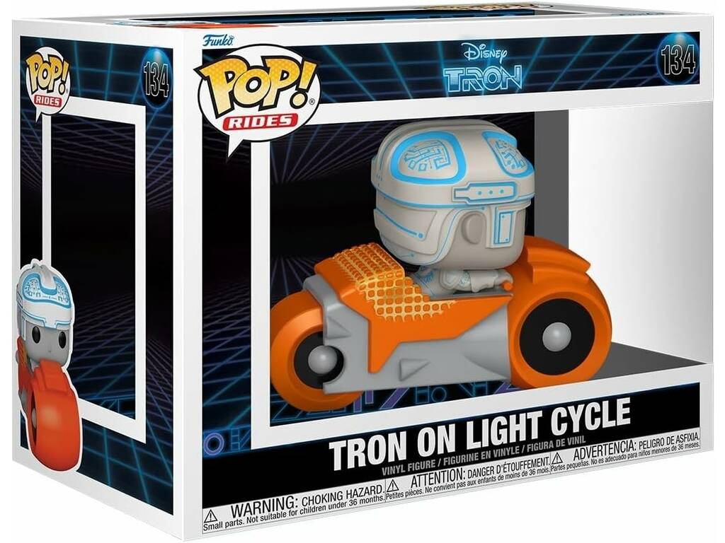Funko Pop Rides Disney Tron Figura Tron on Light Cycle