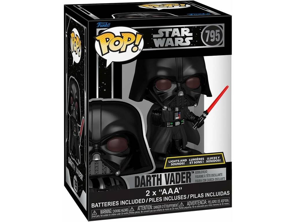 Funko Pop Star Wars Figurine Dark Vador avec lumière et sons