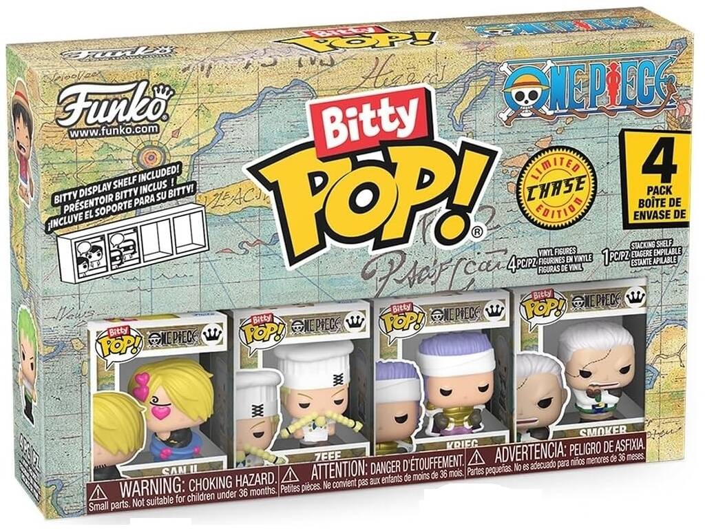 Funko Bitty Pop One Piece Pack 4 avec Sanji