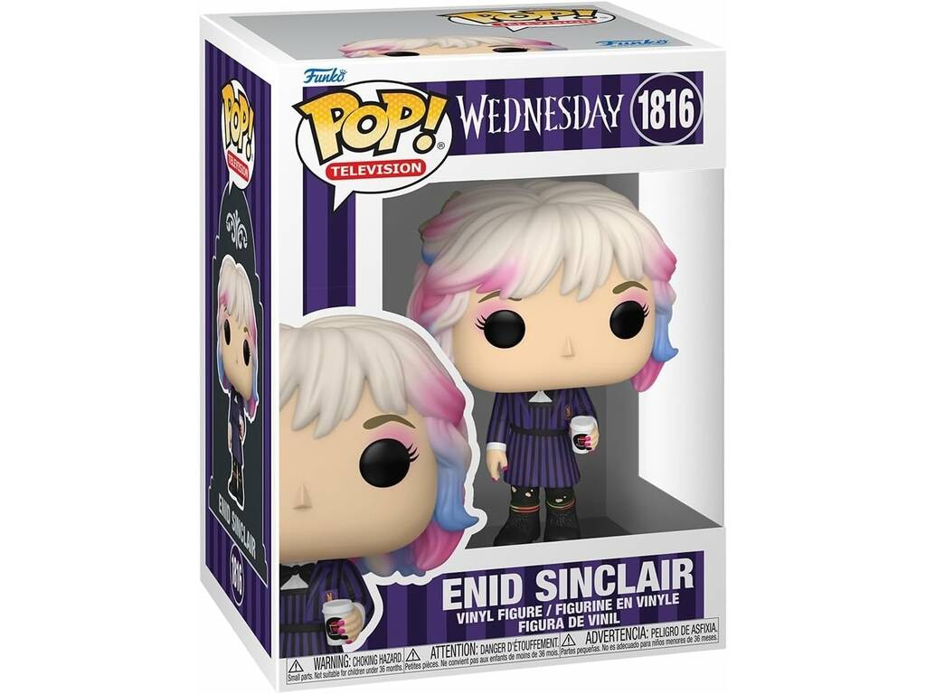 Funko Pop Television Wednesday Figurine Enid Sinclair avec café