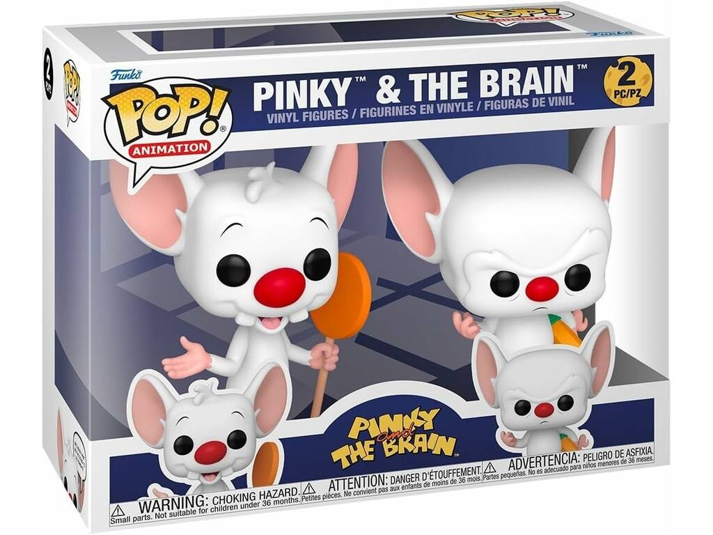 Funko Pop Animation 2 Pack Figura Pinky y Cerebro