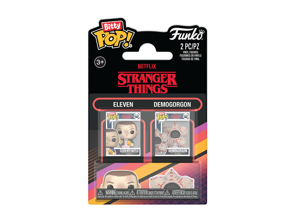 Funko Bitty Pop Stranger Things Pack 2 avec Eleven et Demogorgon