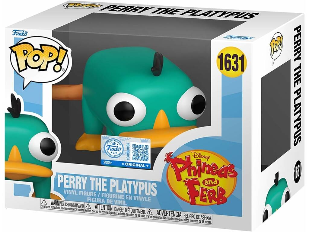 Funko Pop Disney Phineas and Ferb Figura Perry The Platypus
