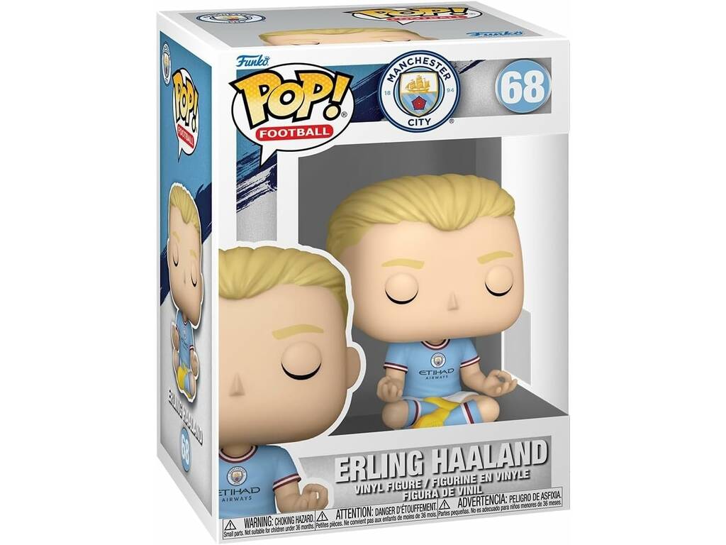 Funko Pop Football Manchester City Figurine Erling Haaland Célébration