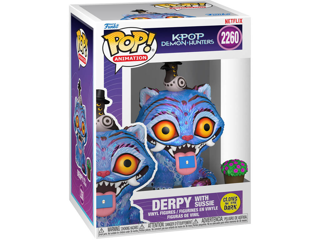 Funko Animation K-Pop Demon Hunters Figurine Derpy Glows In The Dark avec Sussie