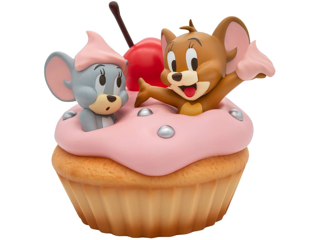 Tom y Jerry 85 Aniversario Big Sofvifigure Figura Sweet Cupcake de 12 cm