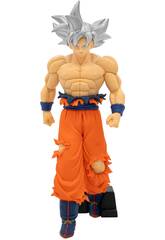 imagen Dragon Ball Super Solid Edge Works Figura Son Goku Ultra Instinct de 20 cm
