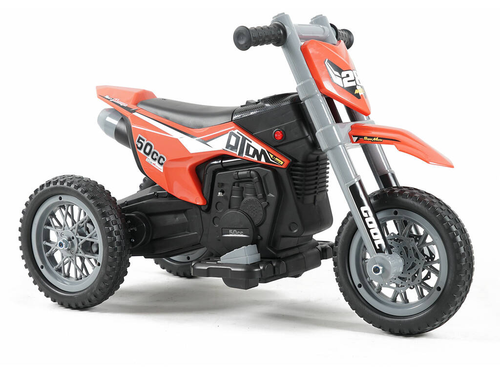 Moto a Batería Roja de 6V con 3 Ruedas