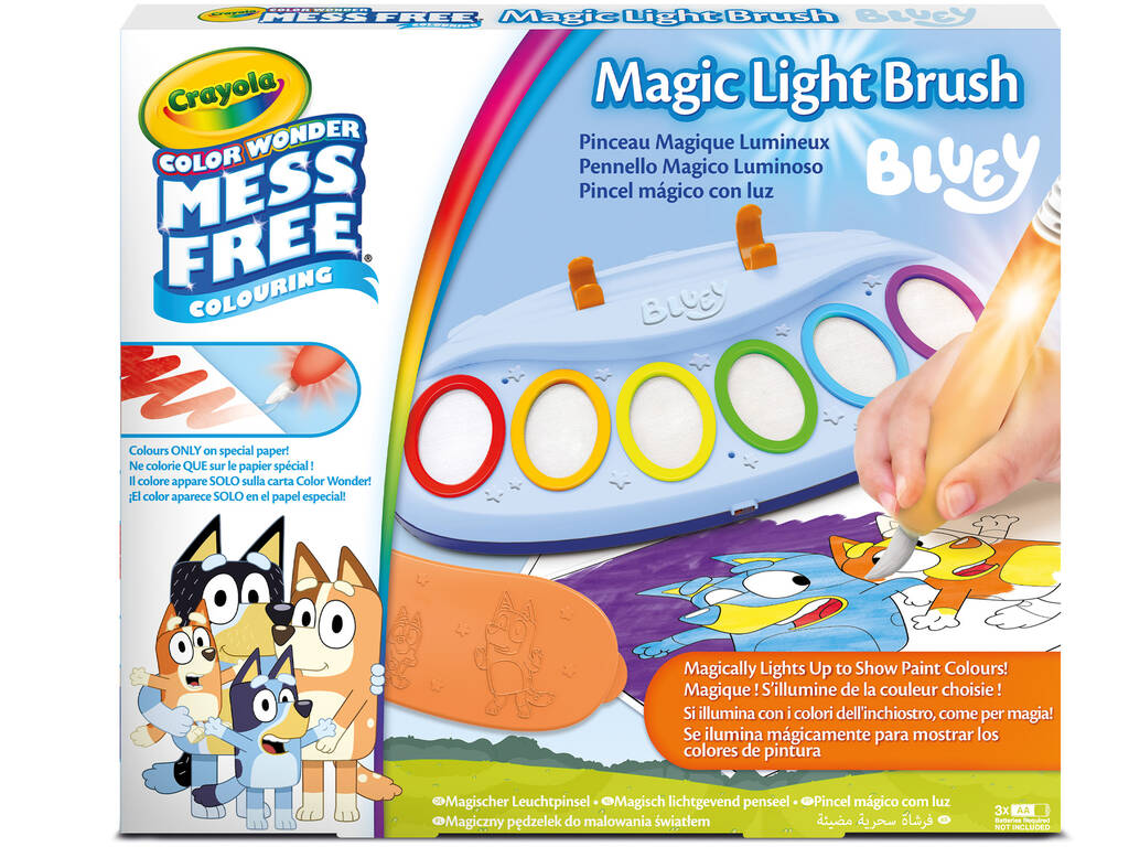 Color Wonder Bluey Pincel Mágico con Luz