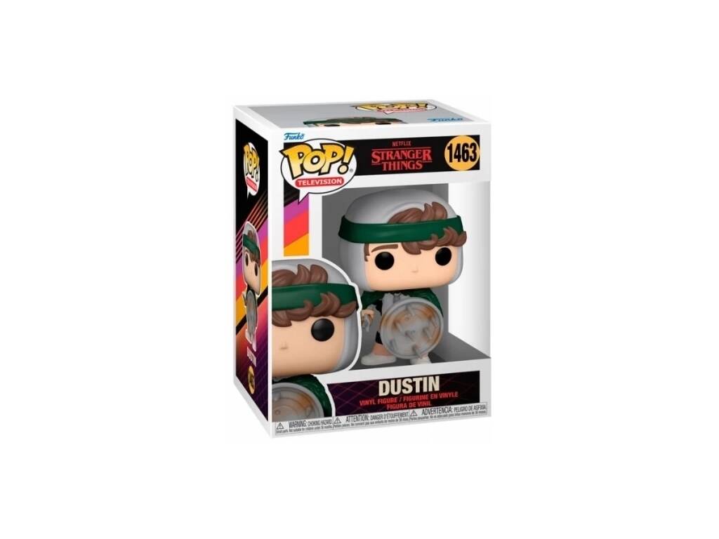 Funko Pop Television Stranger Things Figurine Dustin avec bouclier