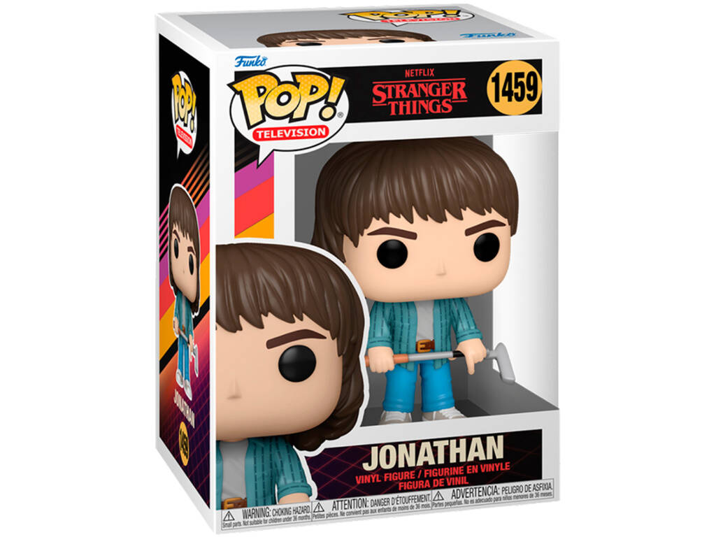 Funko Pop Television Stranger Things Figura Jonathan con Palo de Golf