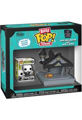 imagen Funko Bitty Pop Towns Pesadilla Antes de Navidad figura Jack Skellington y Casa de Jack