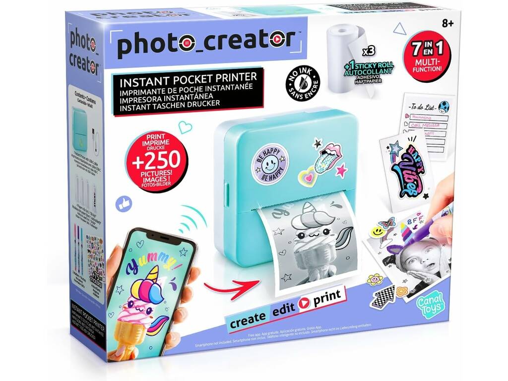 Photo Creator Imprimante instantanée portable 7 en 1