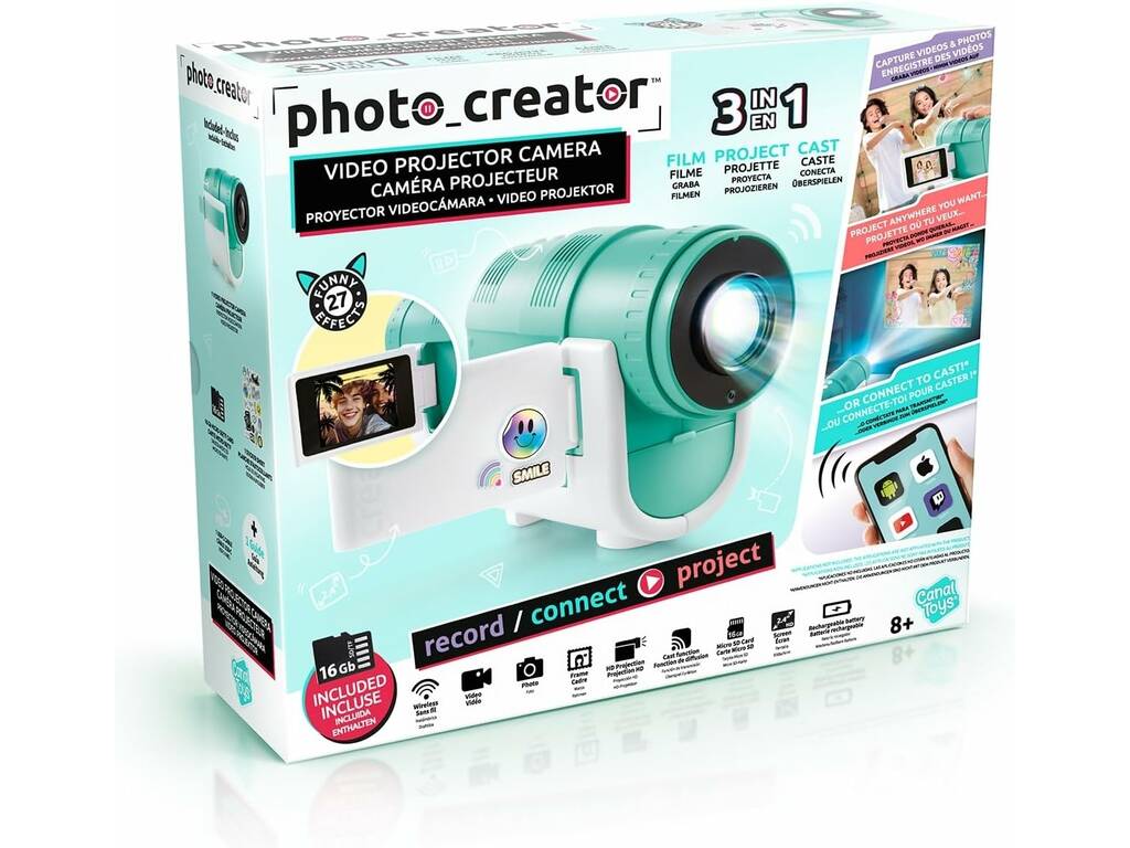 Video Creator Videocámara Proyector 3 en 1