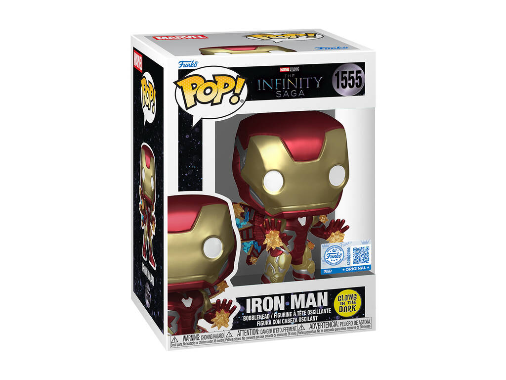 Funko Pop Marvel The Infinity Saga Figura Iron Man con Cabeza Oscilante
