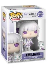 imagen Funko Pop Animation Re:Zero Figura Emilia con Puck