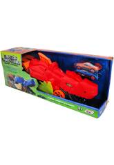Drago Lanciatore Veicolo Rosso con 2 Auto
