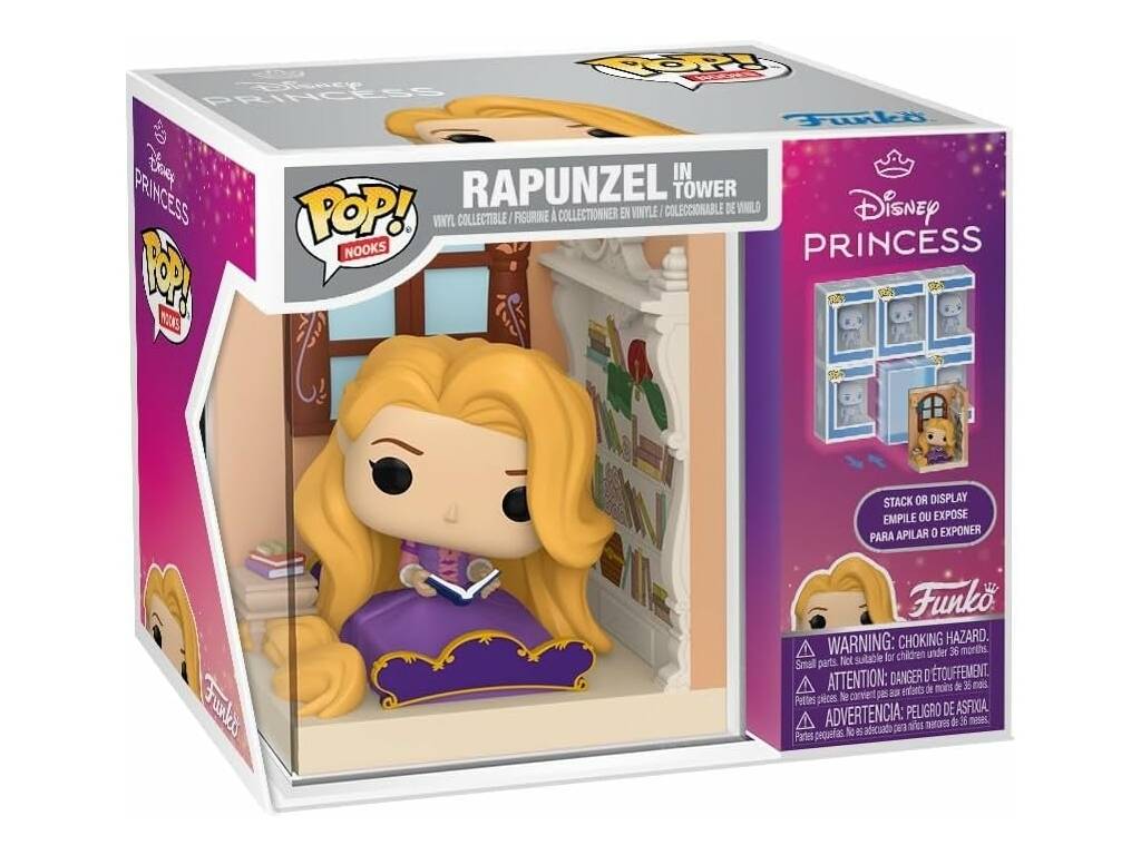 Funko Pop Nooks Princesas Disney Figura Rapunzel en la Torre