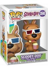 Funko Pop Animation Scooby Doo Figurine Scooby Doo avec lunettes et pop-corn