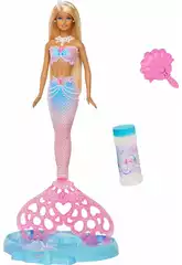 Barbie Muñeca Sirena Burbujas Resplandecientes