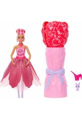 Barbie Petal Pop Muñeca Fucsia con Mascota y Accesorios