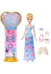 imagen Princesses Disney Jewel Reveal Poupée Cendrillon avec accessoires