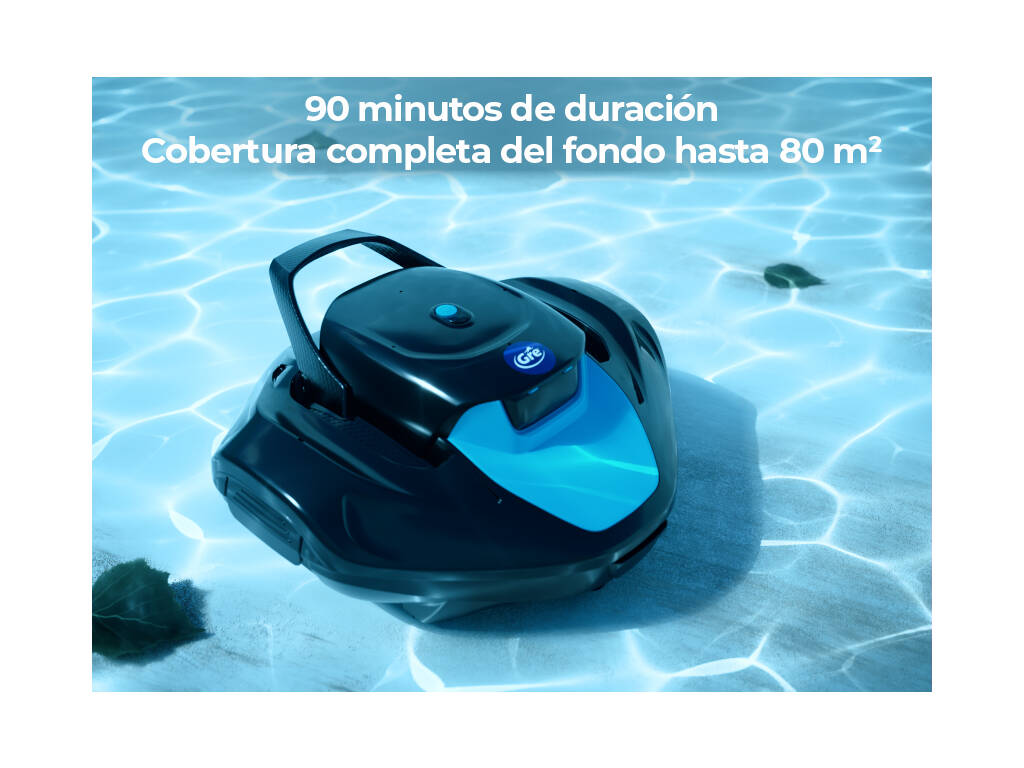 Piscine ronde aspect anthracite 460 x 120 cm Gre KIT460GY + cadeau robot nettoyeur de fonds à batterie
