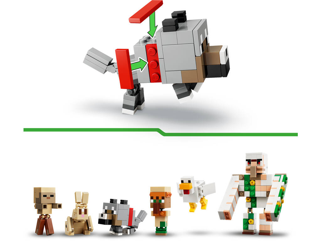 Lego Minecraft Ataque del Jinete Avícola en el Desierto
