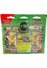 imagen Pokémon TCG Megaevolución Héroes Ascendentes Blíster Entrenador Pokémon