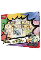 imagen Pokémon TCG Megaevolución Héroes Ascendentes Primeros Compañeros Colección con Pin Deluxe