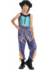 Déguisement Music Hunter Fille avec perruque noire taille XL