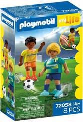 Playmobil My Life Jugadores de Fútbol