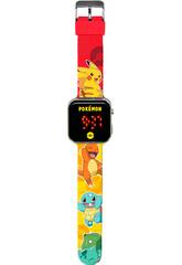 Pokémon Relógio LED Iniciais Kanto