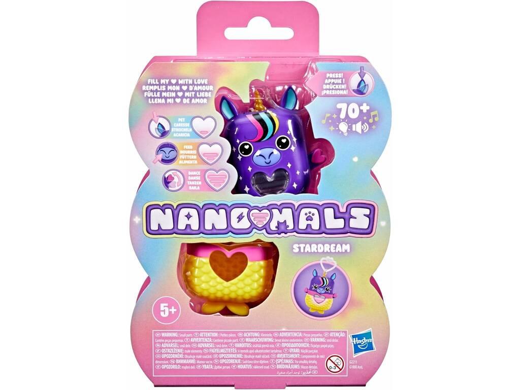 Nano-Mals, animaux de compagnie interactifs en porte-clés avec lumières et sons