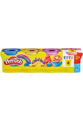PlayDoh Pack de 4 Potes com Plastilina Efeito Metálico