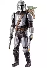Star Wars The Mandalorian And Grogu Figura Mandaloriano y Grogu Bláster Cazarrecompensas de 28 cm