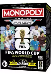 Monopoly Panini Prizm Jeu Coupe du monde de la FIFA Boîte de 6 pochettes