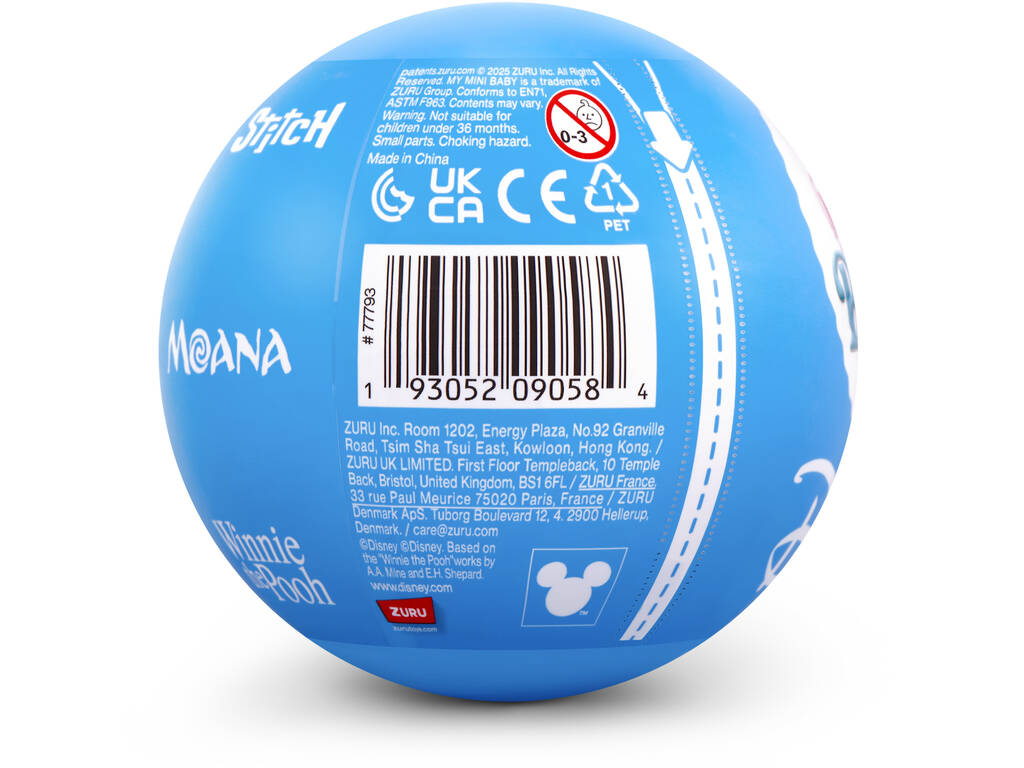  Zuru My Mini Baby Disney Disney Surprise Figure Ball com acessórios Série 1 