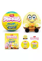 Zuru Snackles Bob l'Éponge Boule avec Peluche Surprise Série 1 