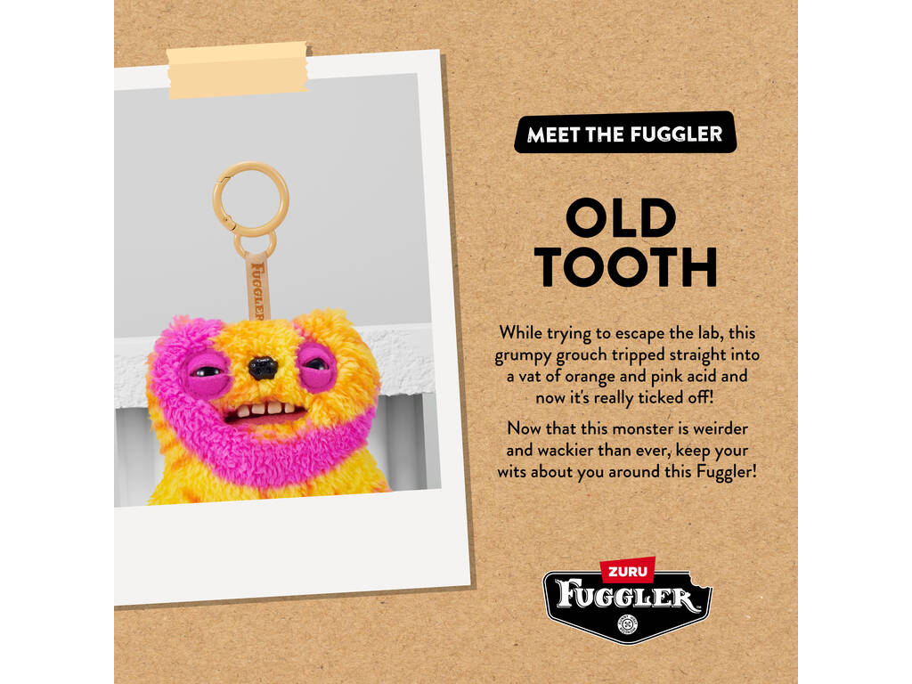 Zuru Fuggler Portachiavi di peluche da 12 cm