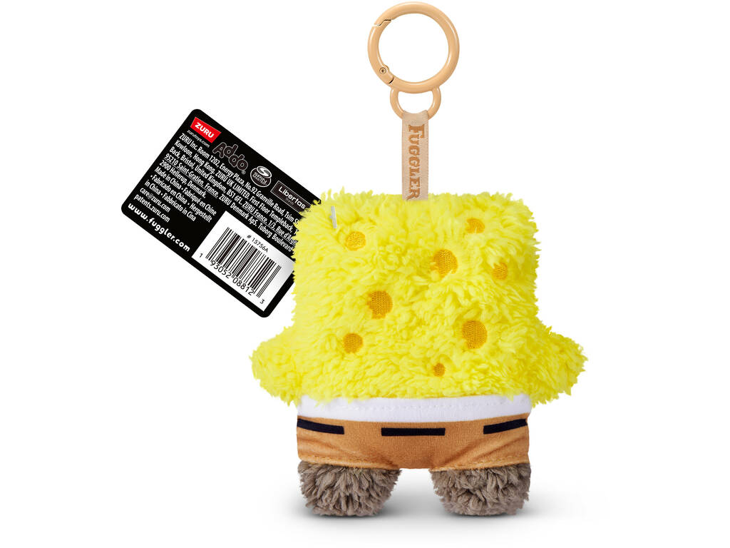 Zuru Fuggler Bob Éponge Porte-clés en peluche Personnage de 12 cm