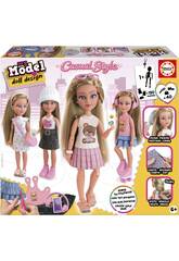 Pack de création My Model Doll style décontracté Poupée avec tenues et accessoires