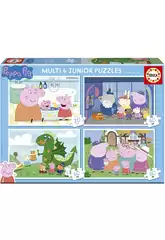Puzzle Multi 4 Junior Peppa Pig 20-40-60-80