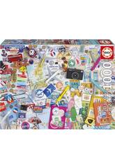 Puzzle 1000 pièces Collages de voyages