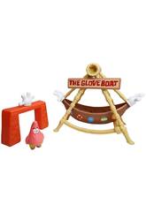 Bob Esponja Playset Barco Pirata con Figura de 5 cm
