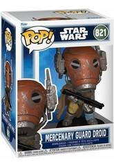 Funko Pop Star Wars The Mandalorian und Grogu Figur Söldner-Wachdroide mit Wackelkopf
