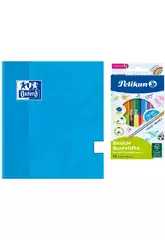 Pack Libreta Oxford + Lapiceros de Colores Pelikan