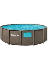 imagen Piscina Desmontable Oasis Designer Pool de 457x122 cm con Ventana FunSicle FAQ01548B