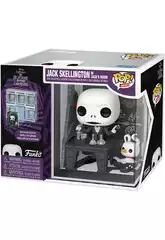 Funko Pop Nooks Disney Pesadilla Antes de Navidad Figura Jack Skellington en la Habitación